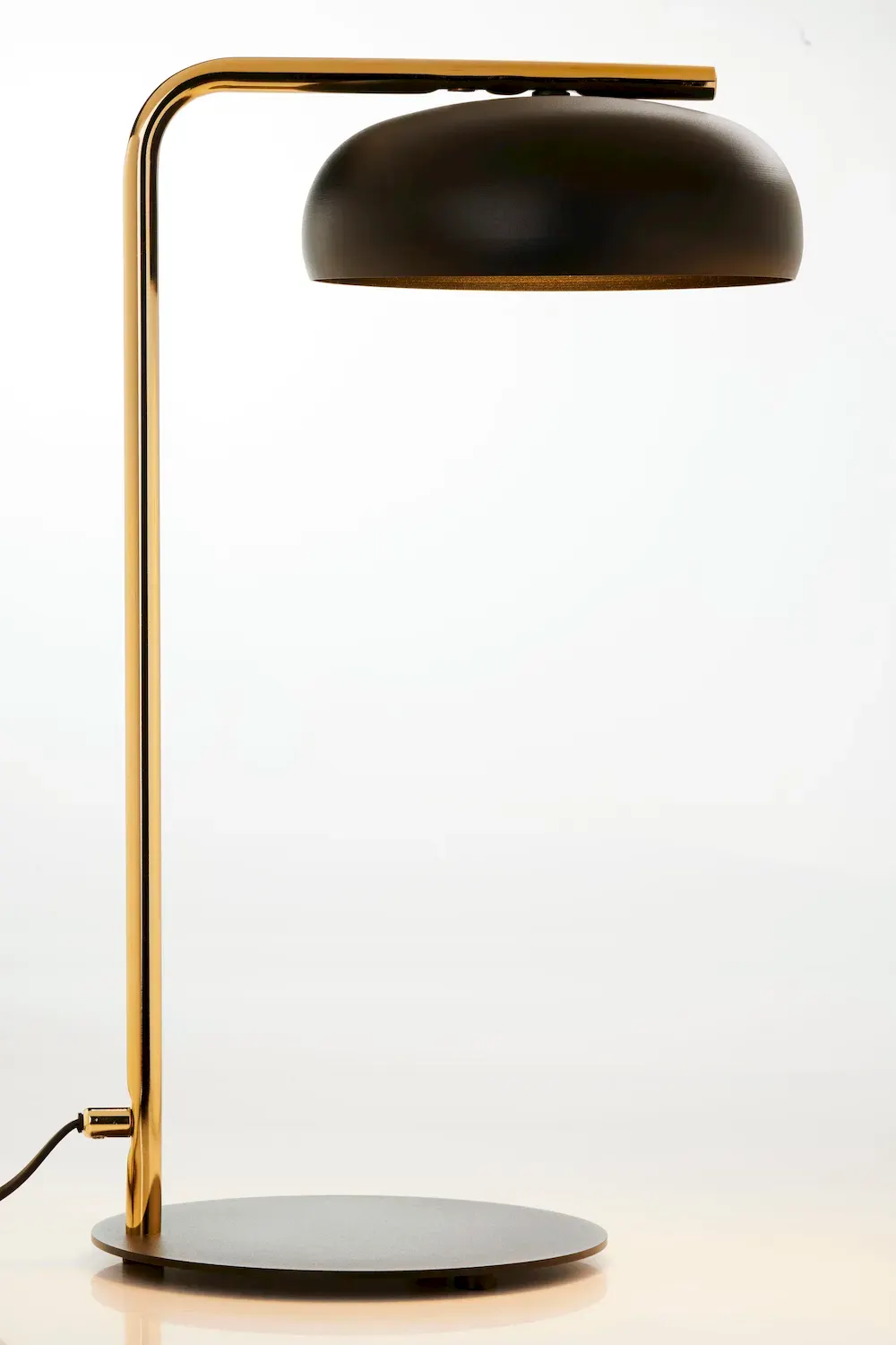 Lampka nocna OLAF złoty czarny