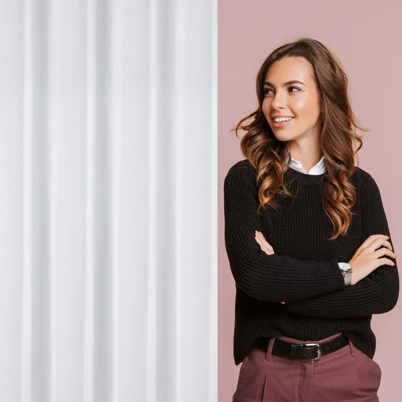 FIRANA GOTOWA ARLETA NA TAŚMIE 350 X 270 CM BIAŁY — zdjęcie 13