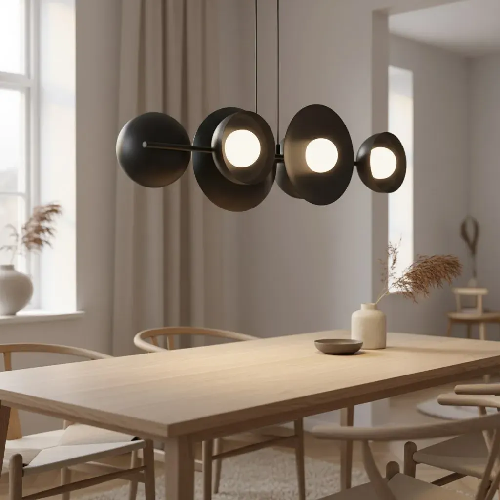 Lampa wisząca metalowa VOLUM 6 czarna — zdjęcie 6