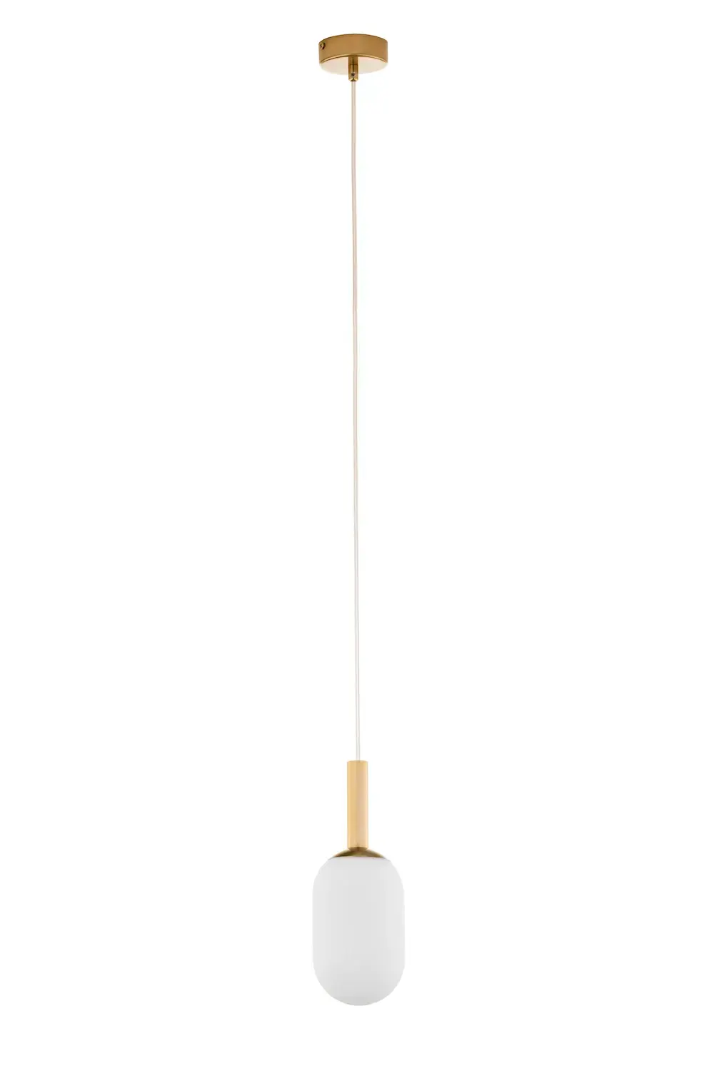 Lampa wisząca PLUUM 1 S złoty szczotkowany boały