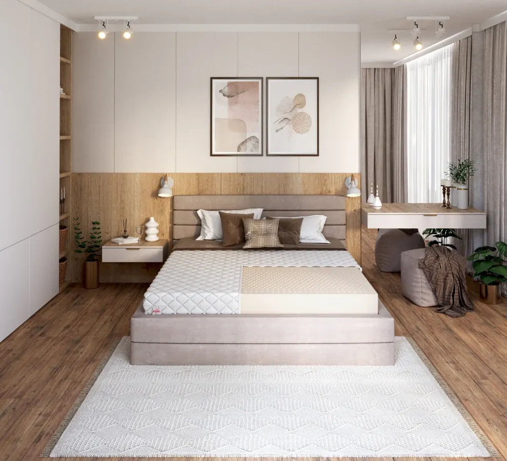 Materac lateksowy UDINE - 80x200x10 cm - H2 średnio miękki — zdjęcie 3