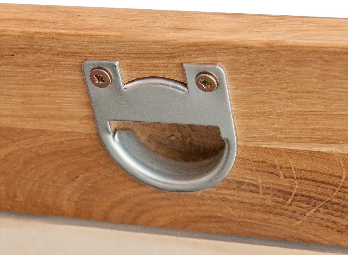 Lustro dębowe do przedpokoju mniejsze Gialo 70x100x3 cm - 2SGIA06