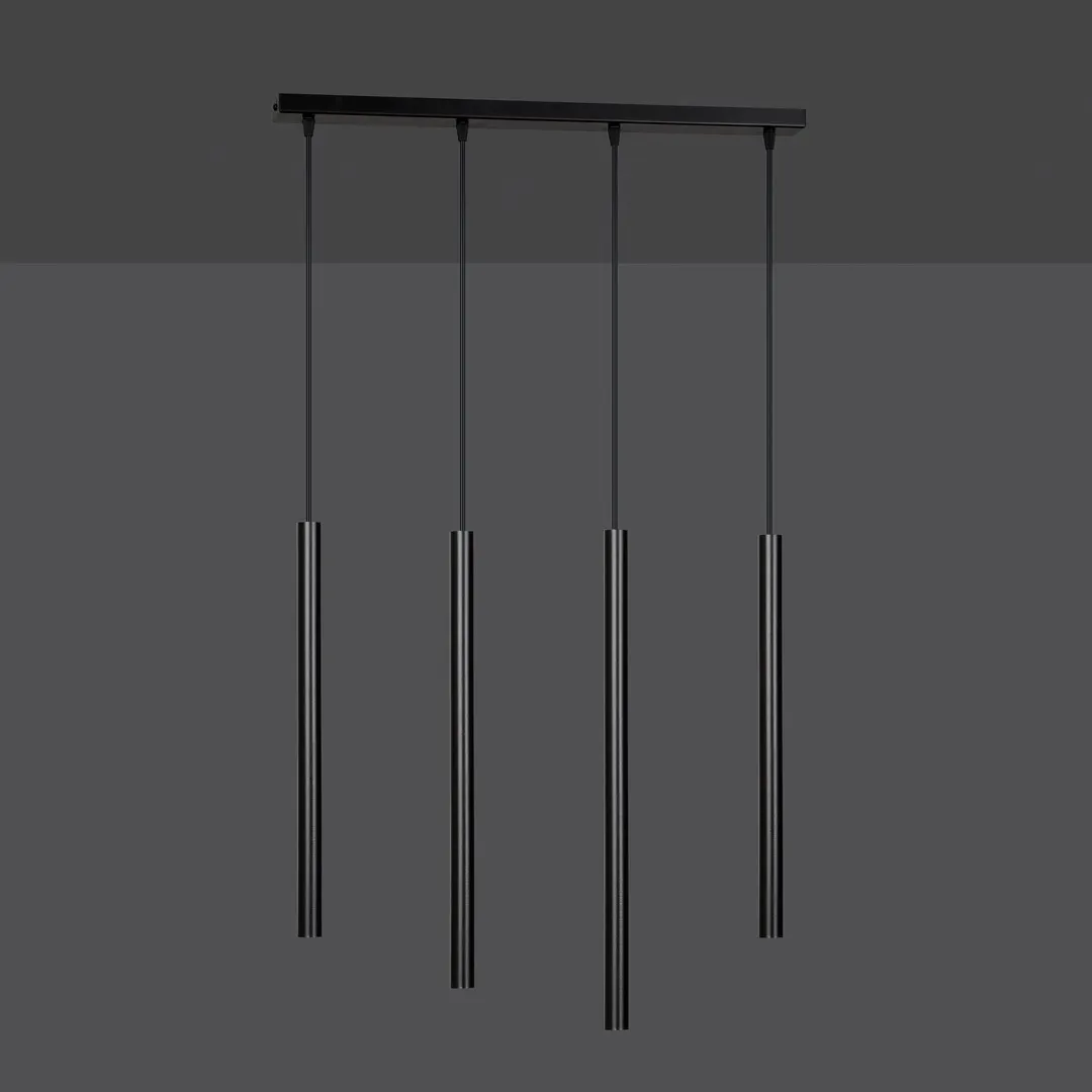Lampa wisząca SELTER 4 czarna — zdjęcie 3