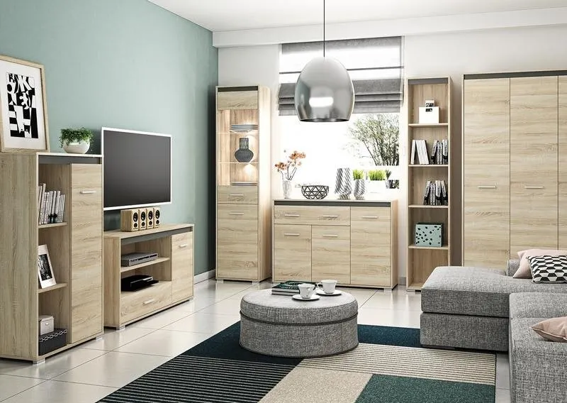 Regał zamknięty niski AVO 08 sonoma jasna - 1AVO08-001