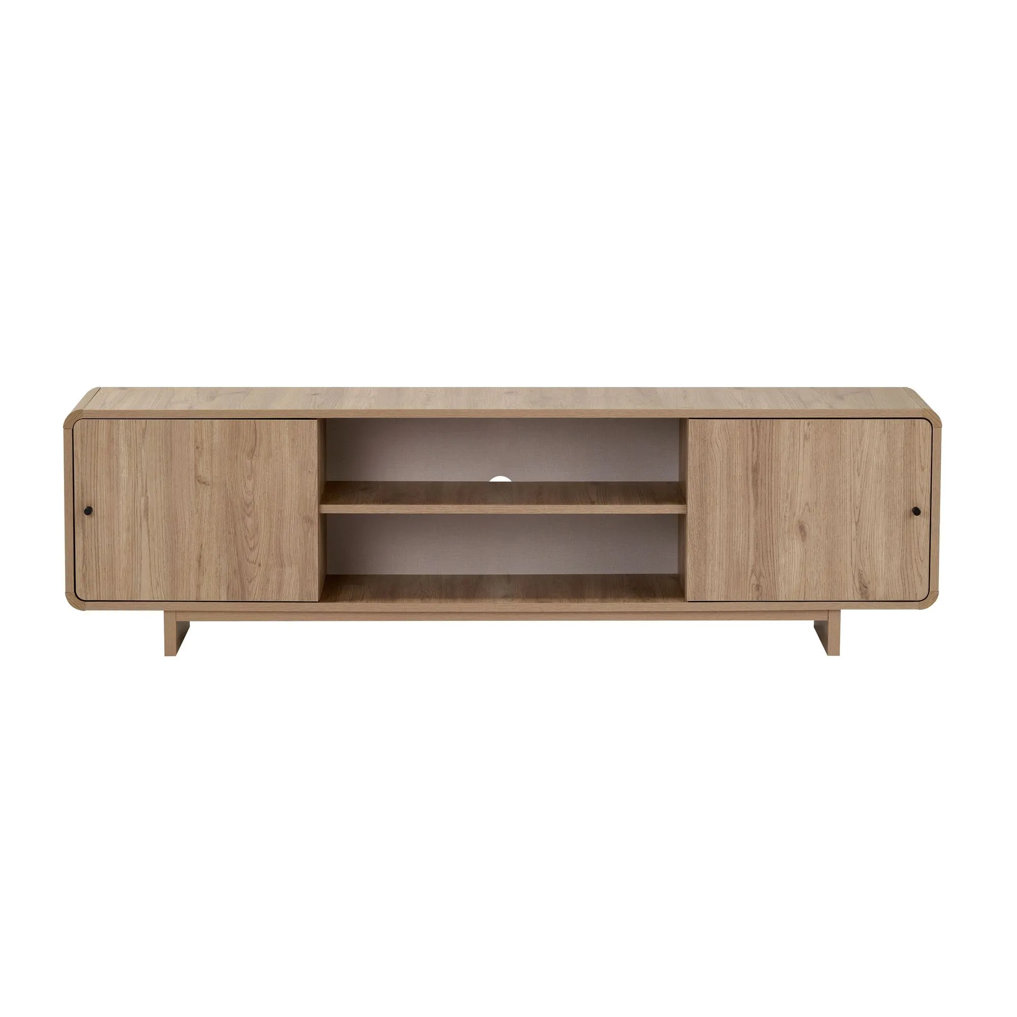 Szafka RTV 2-drzwiowa MIREL 180 cm Dąb Sepet - ASI_632NRD1117