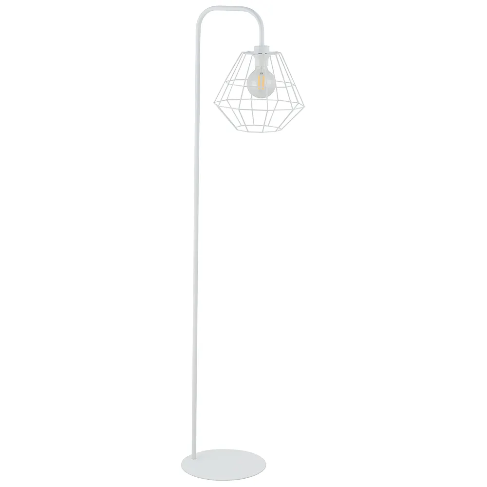 Lampa podłogowa DIAMOND biała 160x39x30cm
