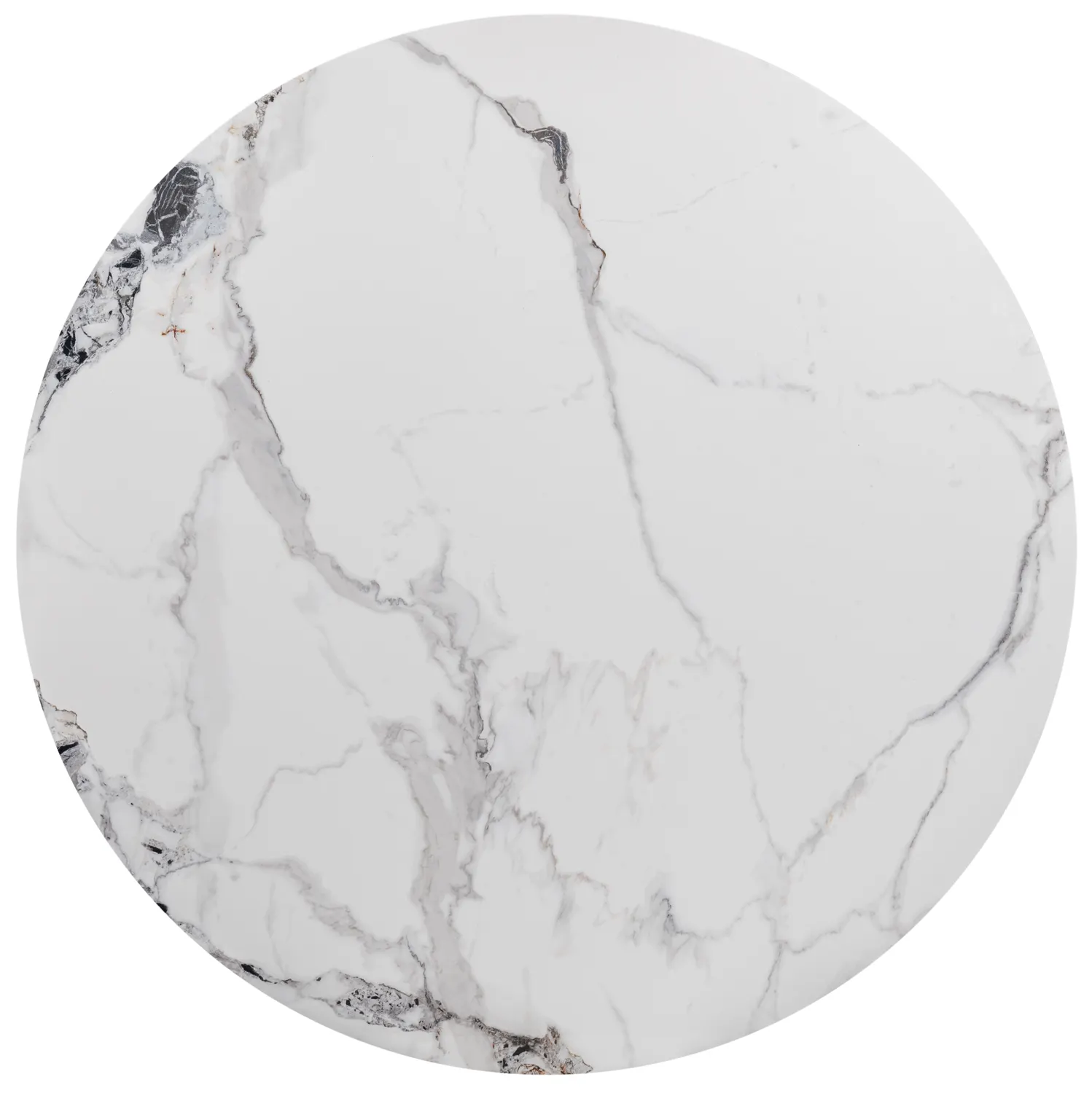 STÓŁ MURANO BIAŁY/ CHROM STELAŻ FI90 - MURANOBCHFI90