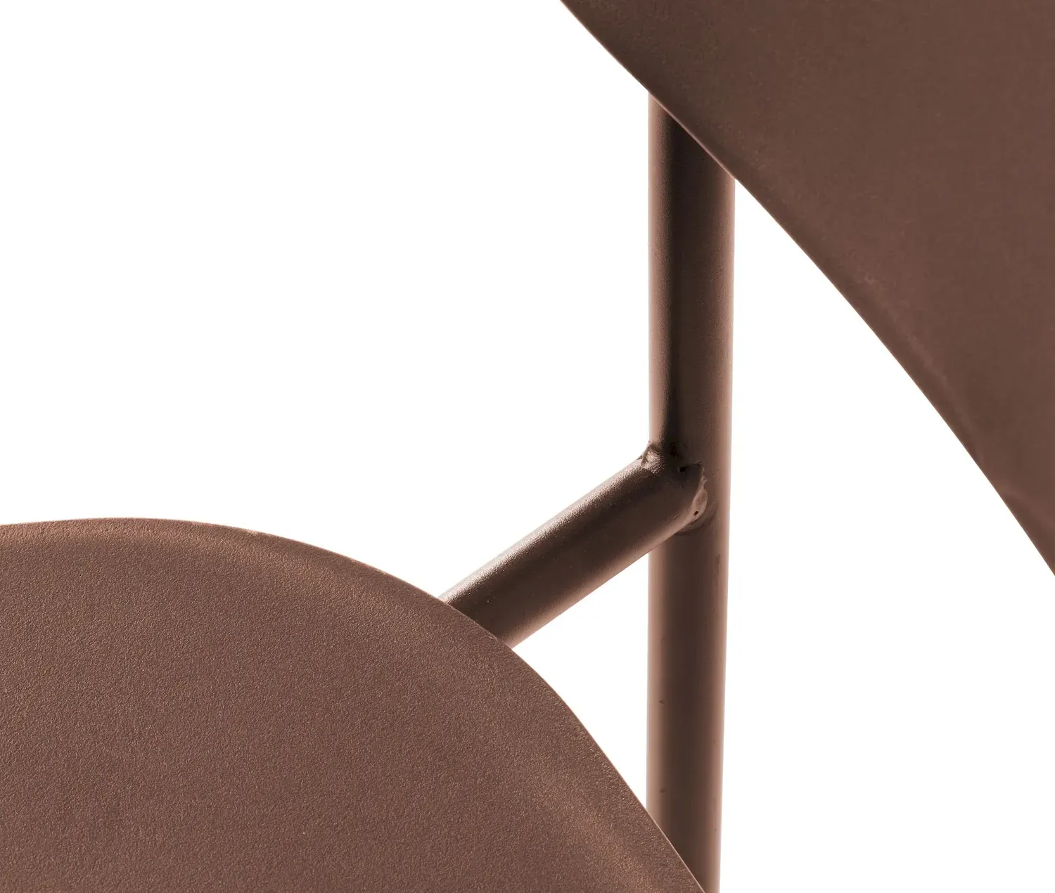 Krzesło metalowe KIRKLAND - ceglasty - UN_54310002