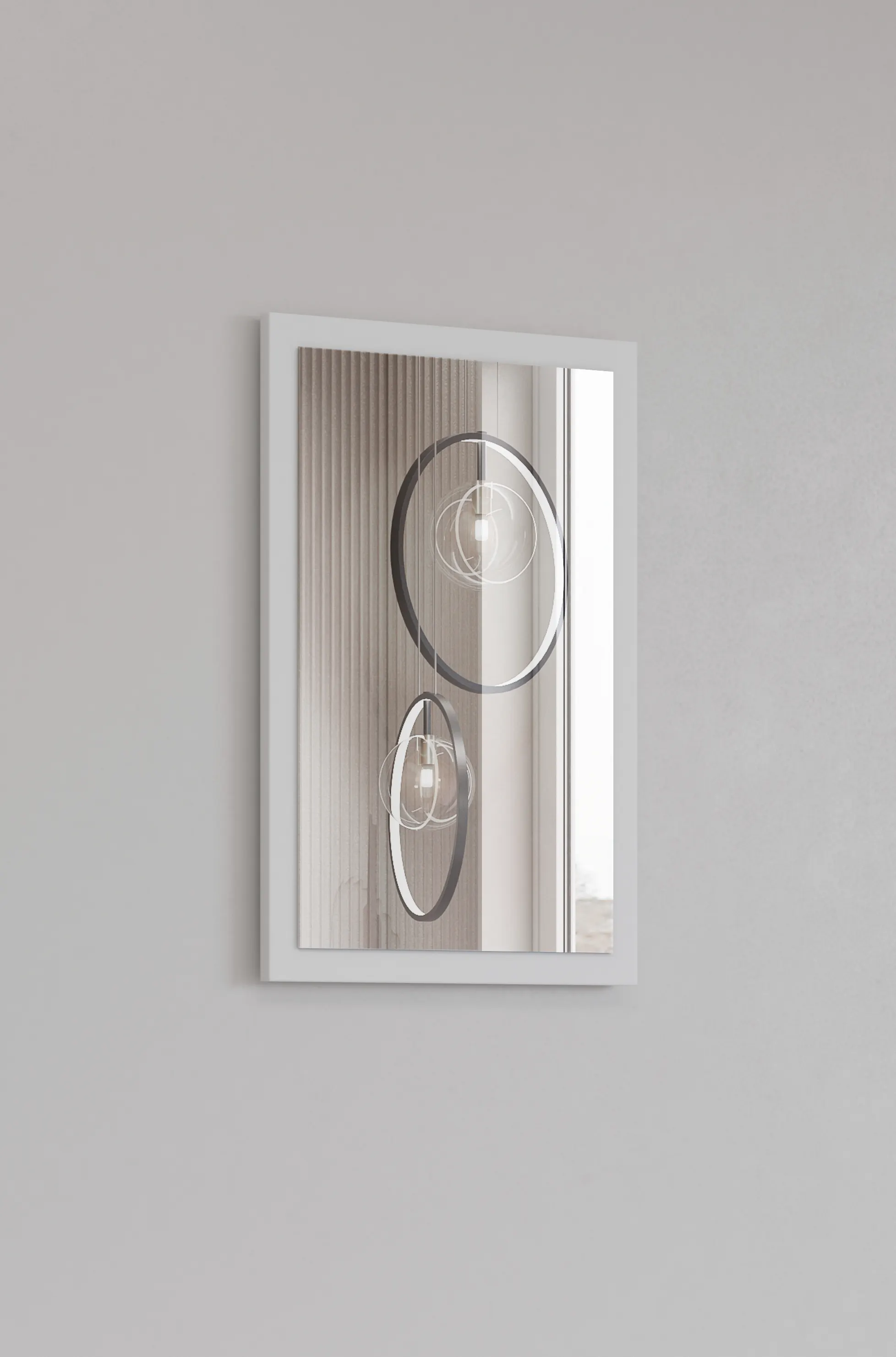 Lustro w ramie CROSS 40x60 białe - 249WMY04