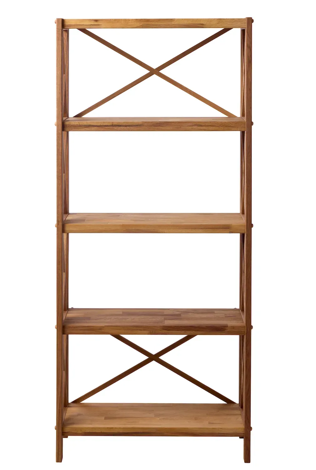 Regał wysoki drewniany X-SHELF 70x161 dąb olejowany - UN_55350800