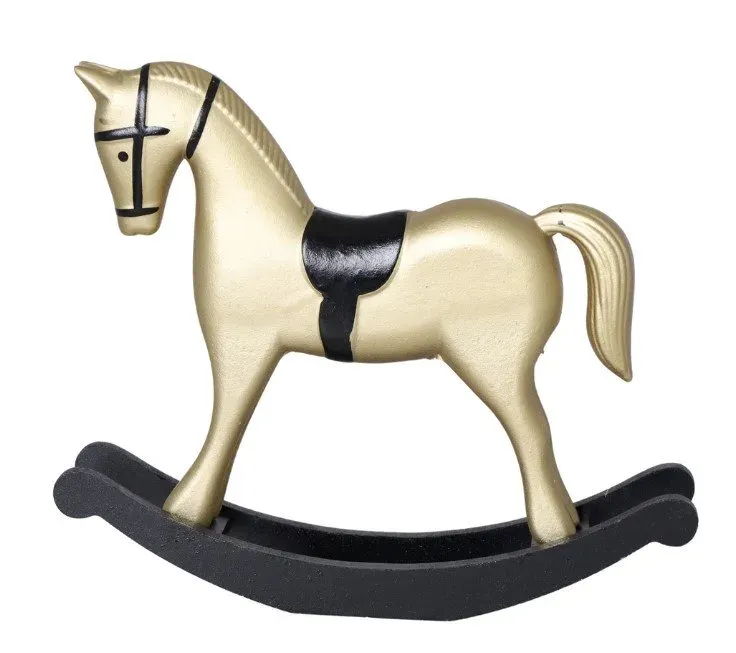 Koń na biegunach drewniany ŚREDNI 3342 złoty