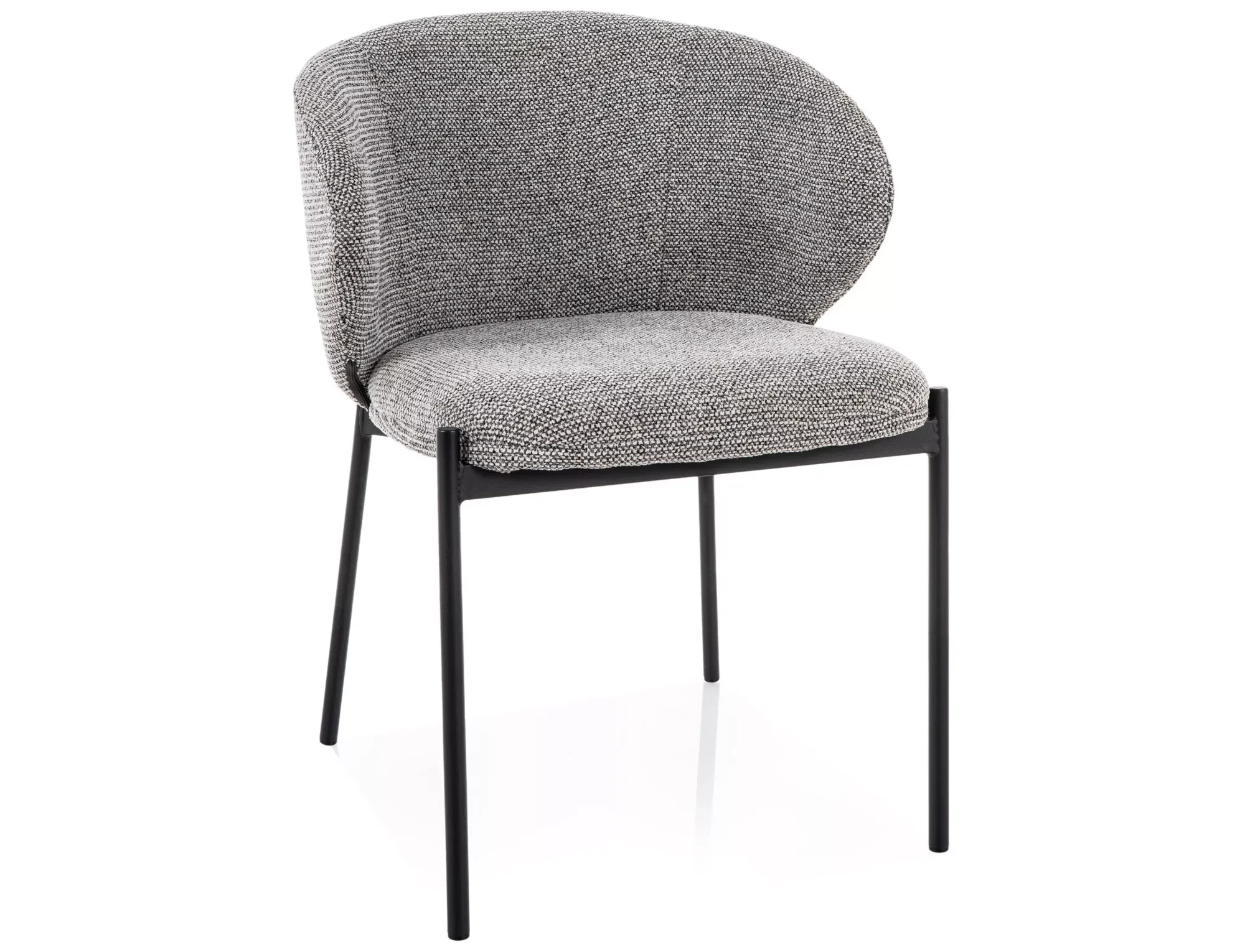 Krzesło KIOTO TAP. 254 szary czarny - KIOTOCSZ