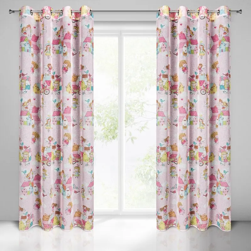 ZASŁONA GOTOWA POLLY 140X250 CM RÓŻOWY