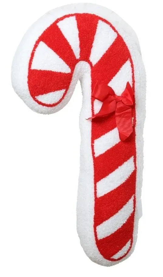 Poduszka świąteczna LASKA Z KOKARDĄ 40x60 biało-czerwona