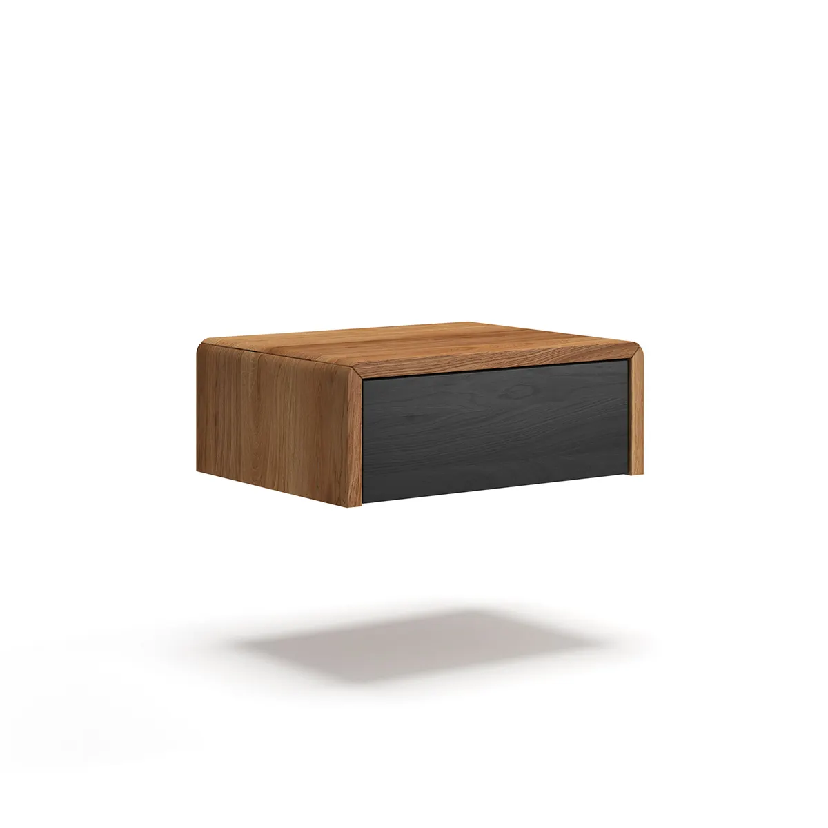 Szafka nocna dębowa wisząca z 1 szufladą TOSSA Dębowy Sen dąb olejowany grafit