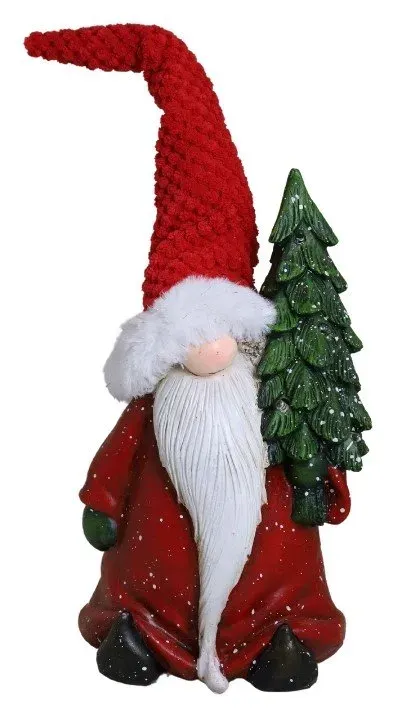 Mikołaj z choinką LED czerwony Mikołaj z choinką LED czerwony
