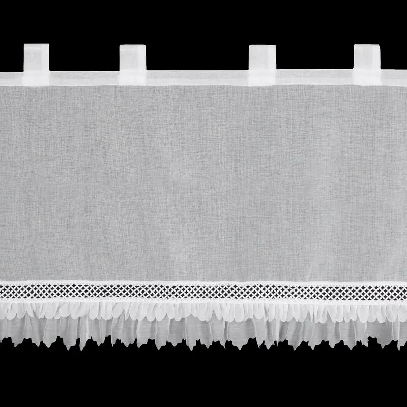 FIRANA GOTOWA KATRIN NA SZELKACH 150 X 60 CM BIAŁY — zdjęcie 7