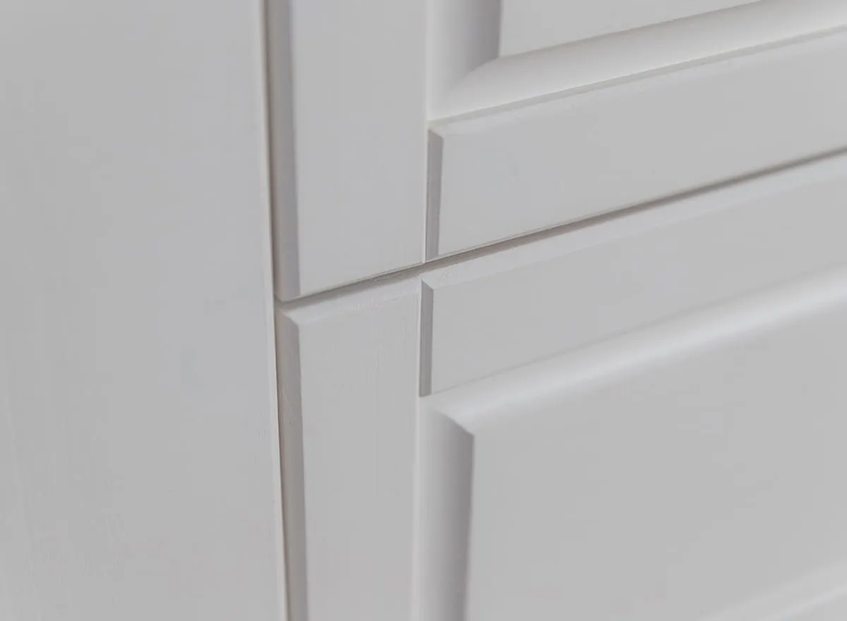 Szafa MARONE ELITE 1-drzwiowa z 2 szufladami - biały, złocisty - PLMEL27