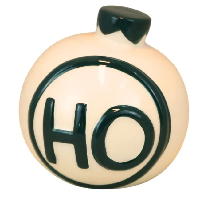 BOMBKA ceramiczna 374 biało-zielona