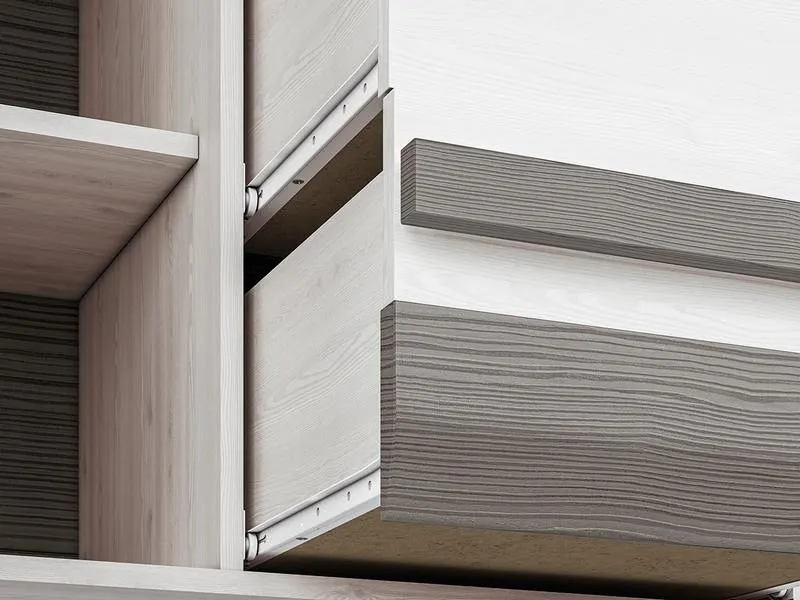 Komoda 2-drzwiowa z szufladami BLANCO 07 sosna śnieżna 138 cm — zdjęcie 7