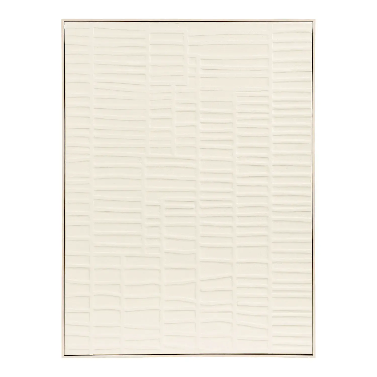 Dekoracja ścienna ENA 60x80 cm ryflowana beżowa
