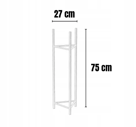Kwietnik-stojak na donice metalowy SENS L czarny - LD_TZ000019