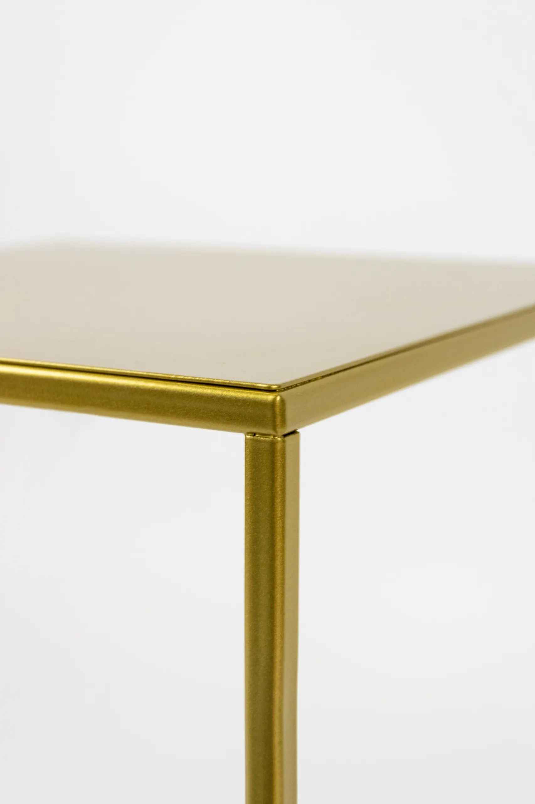 Kwietnik stojący metal drewno BREST M złoty - LD_TZ000161