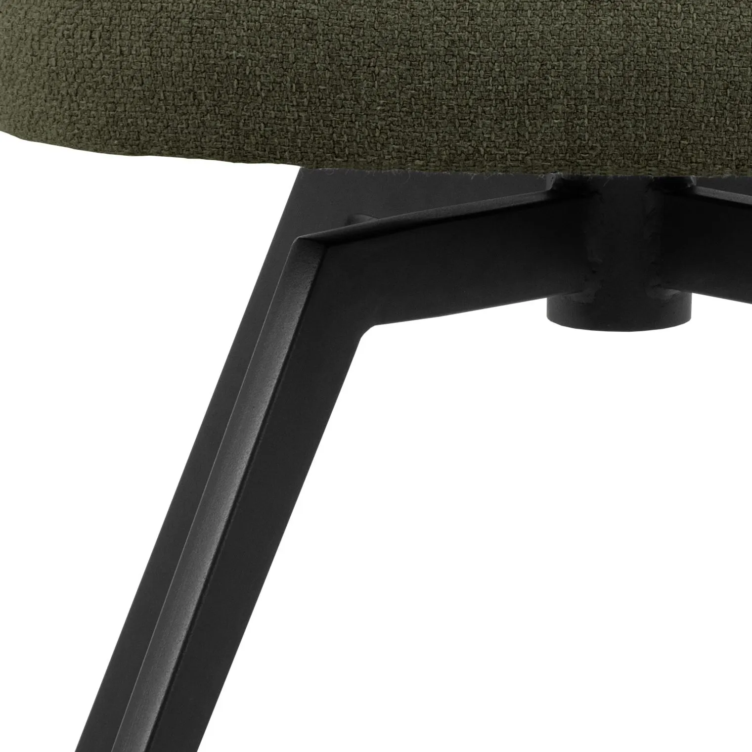 Krzesło obrotowe okrągłe DARLENE zielony/czarny - 0000109092