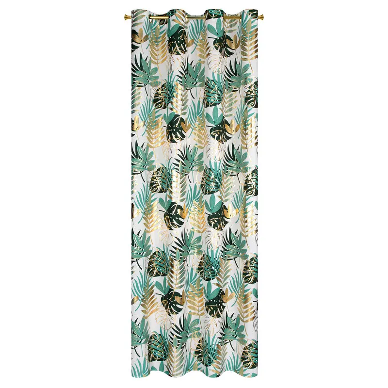 ZASŁONA MALTA 140 X 250 CM CIEMNOZIELONY - EU_441941