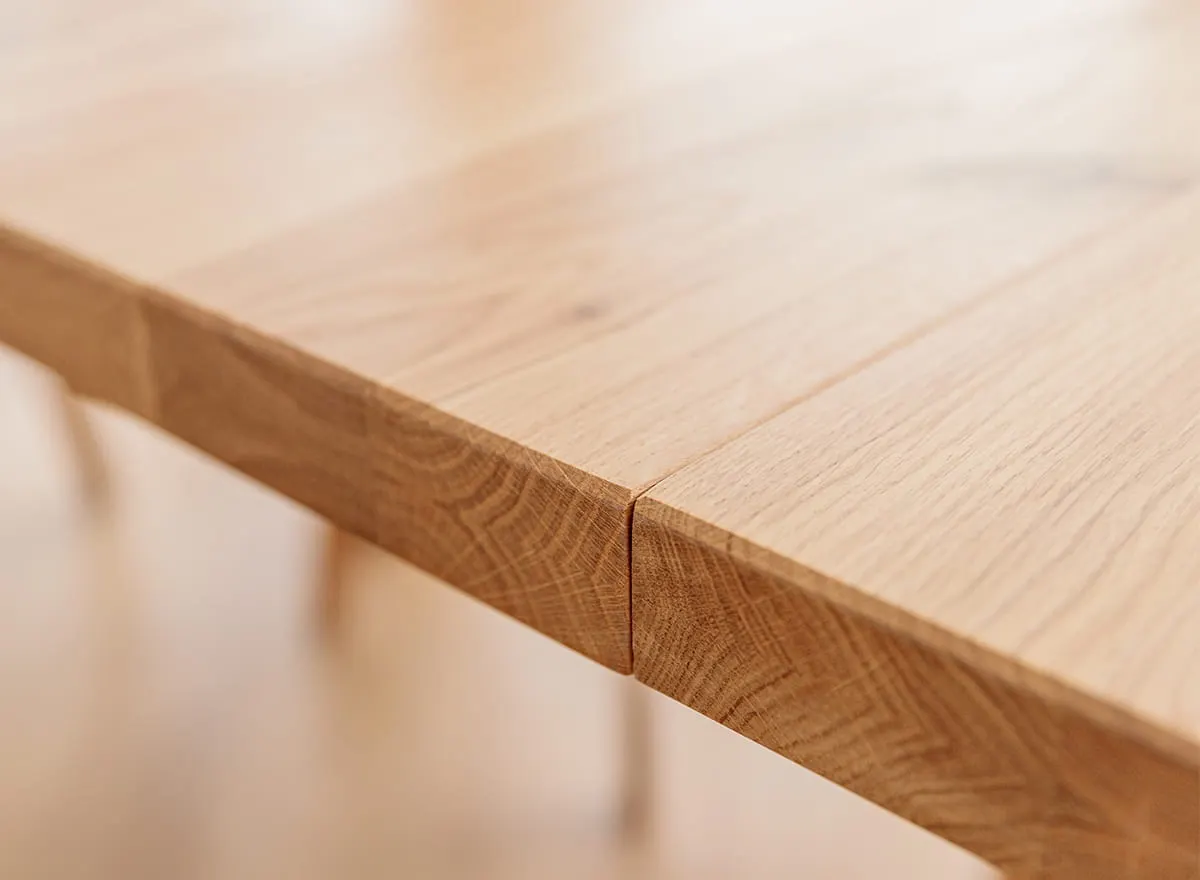 Rozkładany stół dębowy LANCIANO 100x200-290 dąb naturalny olejowany - LANCIANO200X100