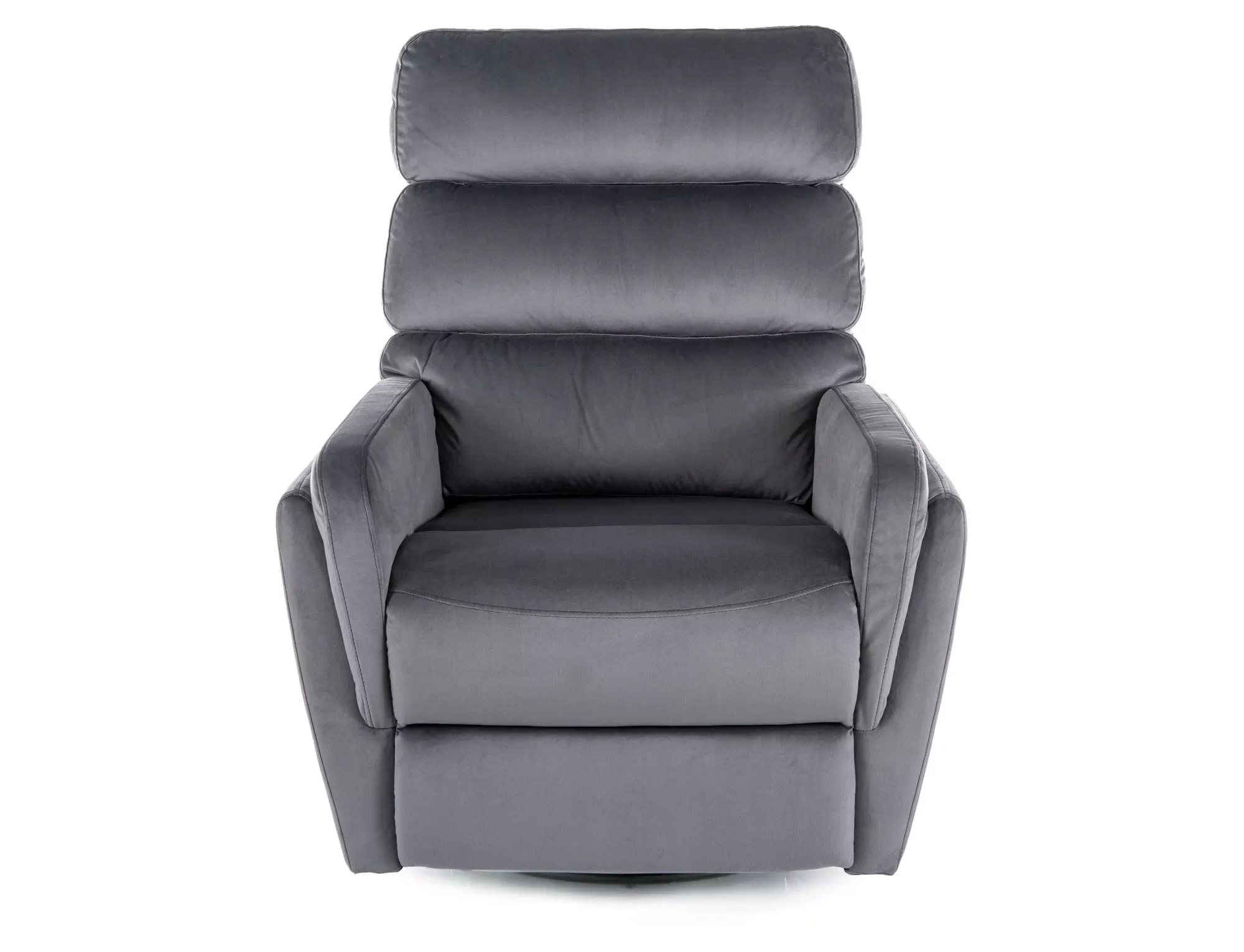 Fotel rozkładany ARGOS VELVET obrotowy szary - ARGOSVSZ