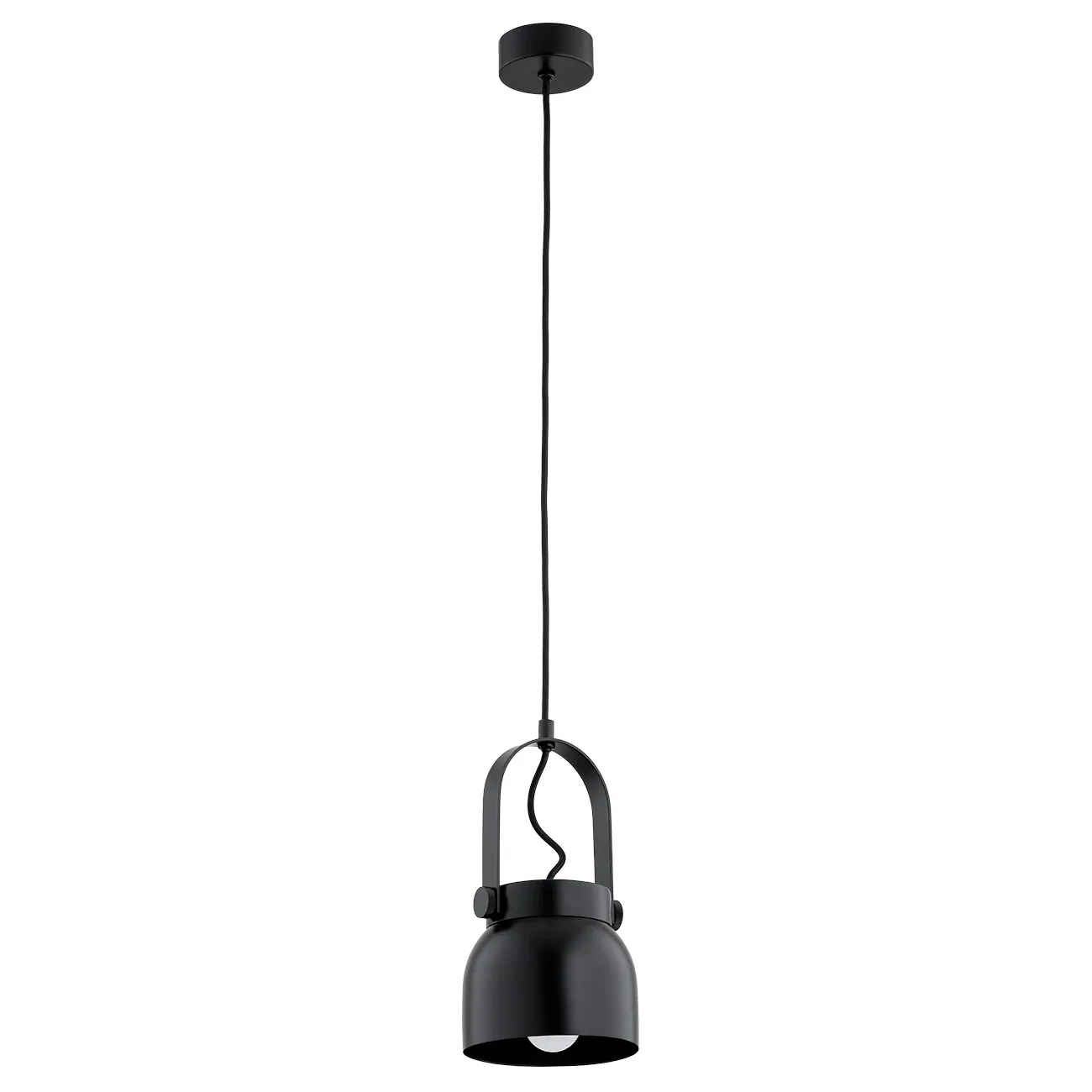 Lampa wisząca LOGAN metalowa czarna 110cm - 8291