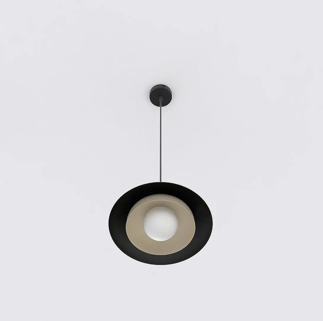 Lampa sufitowa metalowa SKIN 1 BL beżowo - czarna — zdjęcie 2