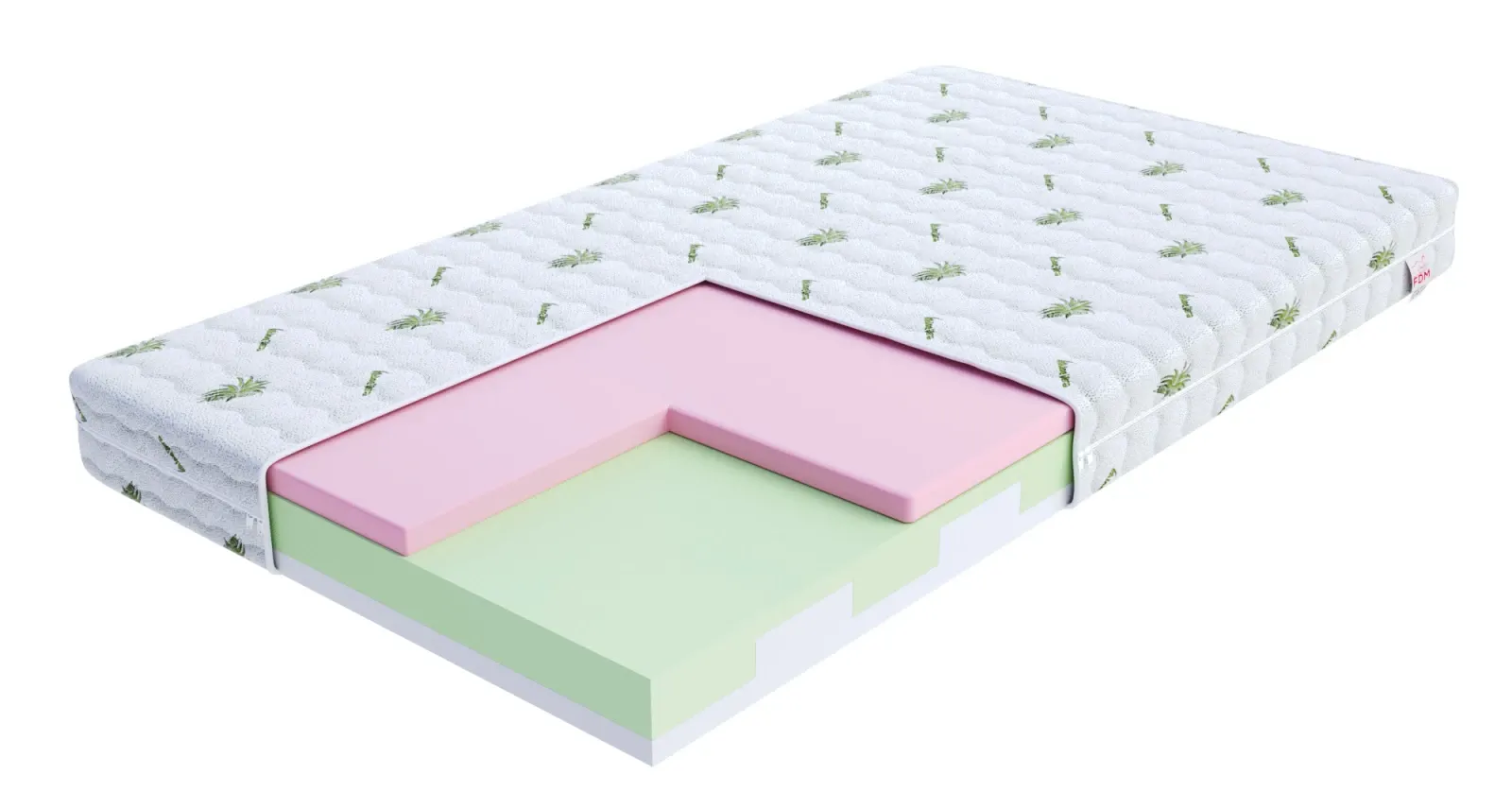 Materac piankowy MILETO 90x200x11 - H2 średnio miękki - H3 średnio twardy