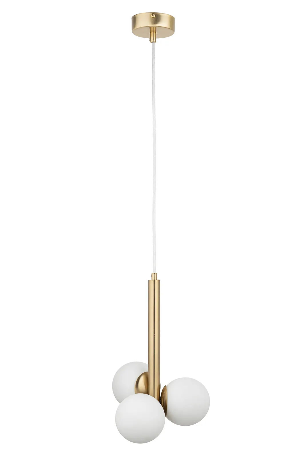 Lampa wisząca PERLA LUX 3 biało-złota Lampa wisząca PERLA LUX 3 biało-złota