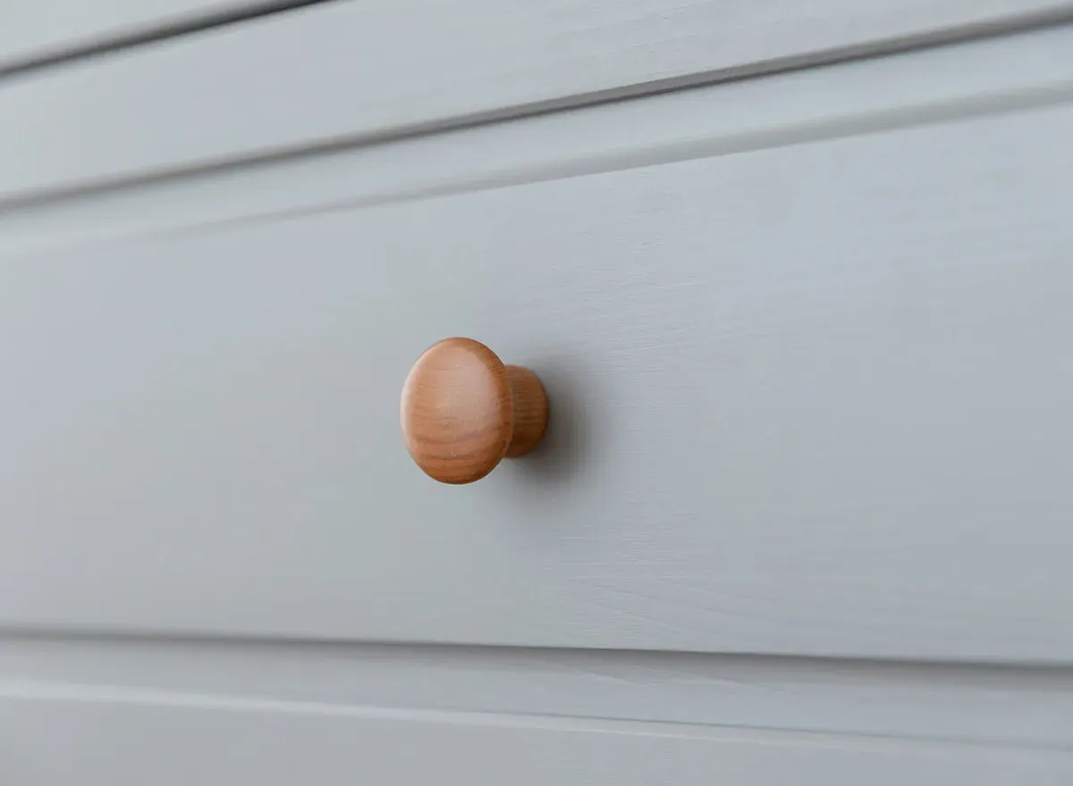 Komoda drewaniana 2-drzwiowa z 2 szufladami MARONE ELITE popielaty - PLMEL06/S