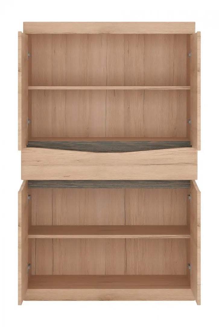 KOMODA WYSOKA 4-drzwiowa z 1 szufladą SUMMER TYP 30 Dąb Sanremo jasny, Arusha - 6003005000355