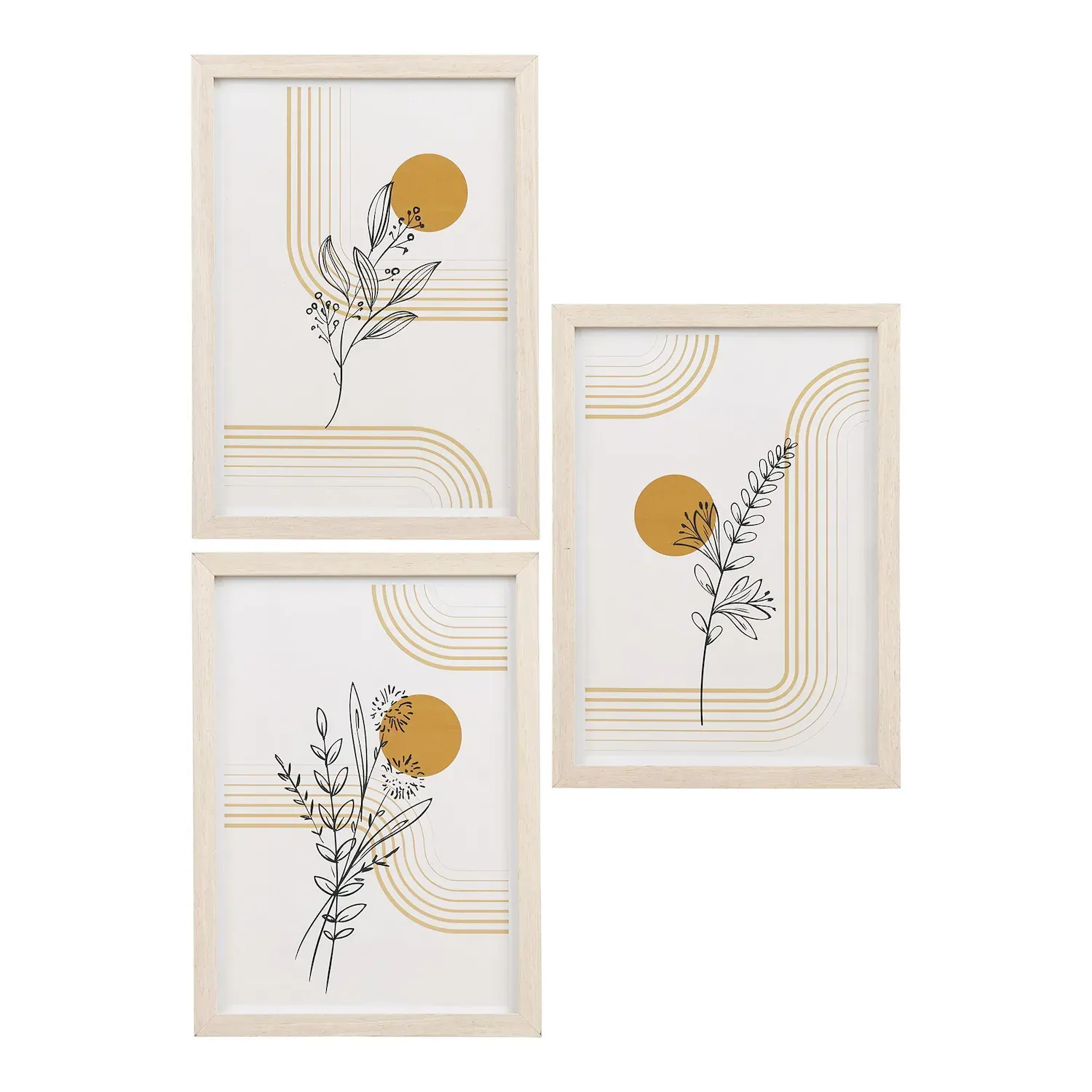 Zestaw ramek MADISON 3 szt. 21x30 cm naturalny