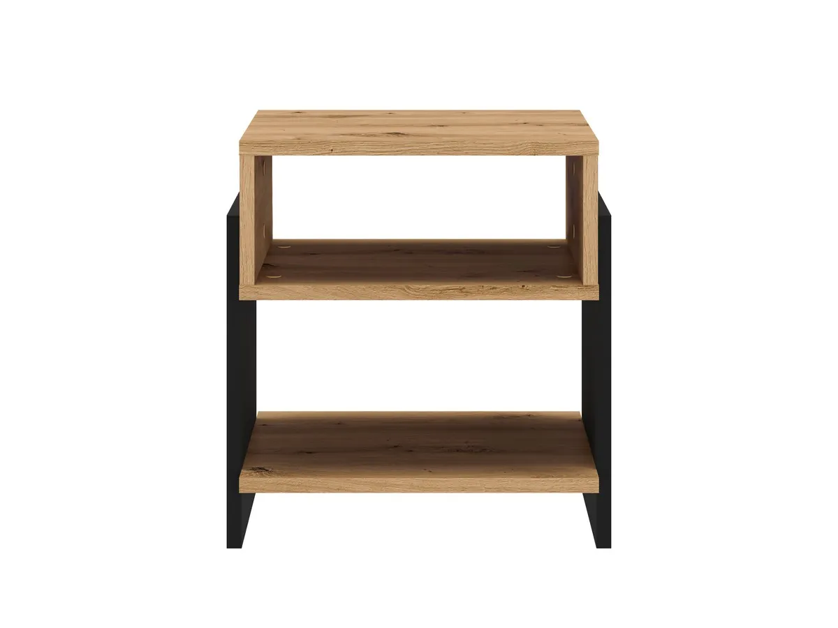 Szafka nocna TRIS 01 dąb artisan-czarny 42x45 - 1TRIS01-001