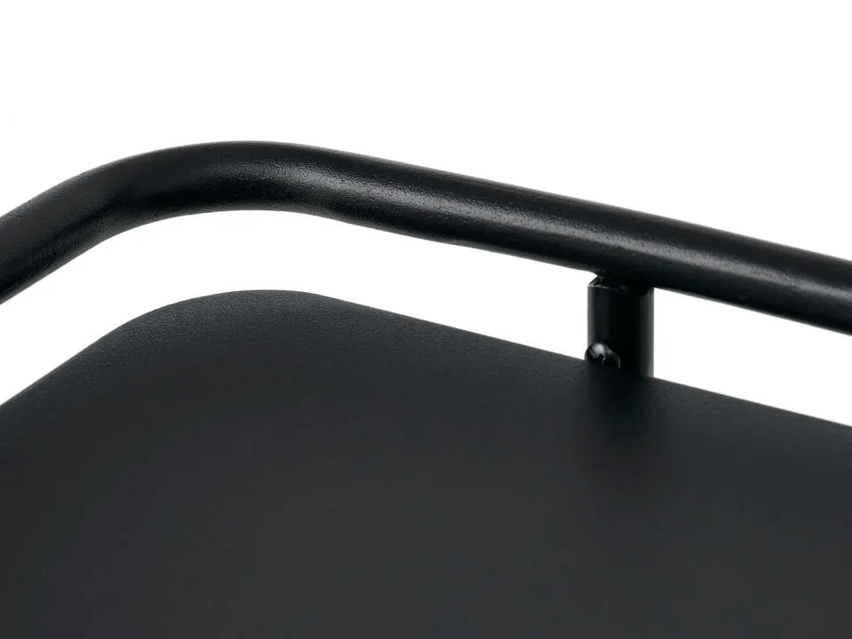 image stool, krzeslo, metal, czarny, uchwyt
