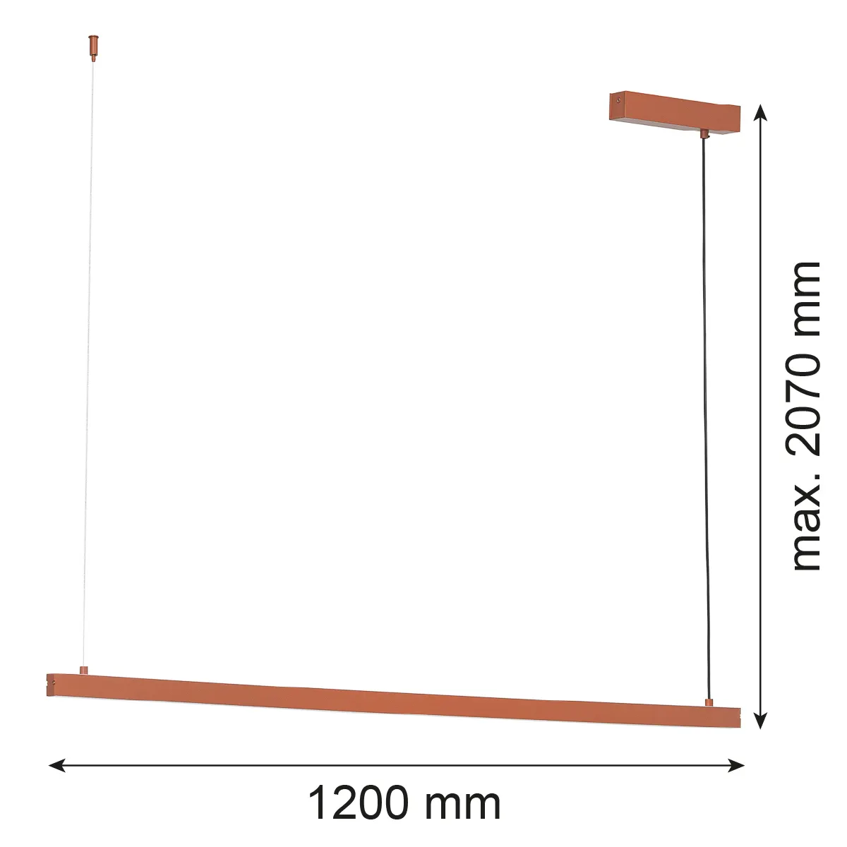 MIAMI lampa wisząca led pojedyczna, świecącą góra-dół 8834 - 8834