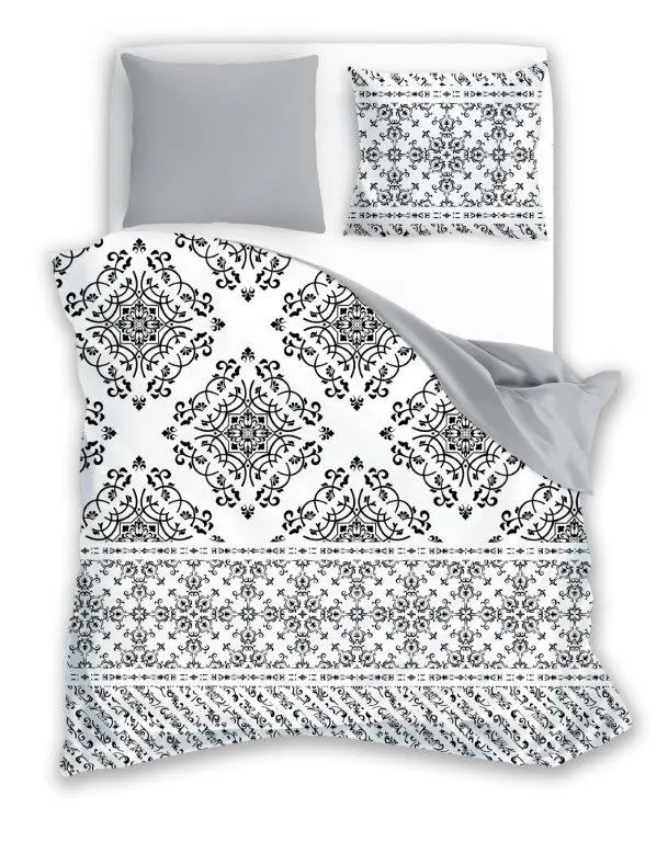 Pościel komplet FASHION 010 bawełna 220X200+2X70X80 wielokolorowy Poduszka, Wystrój domu, Meble, Łóżko