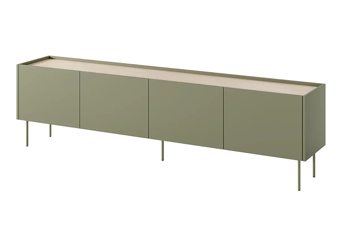 Szafka RTV DESIN 220 z szufladą - oliwka - dąb nagano