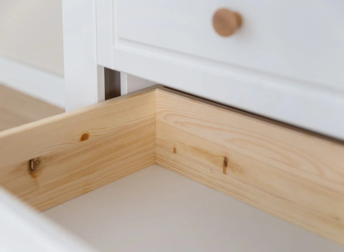 Szafa MARONE ELITE 1-drzwiowa z 2 szufladami - biały, złocisty - PLMEL27