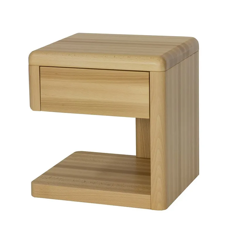 Szafka nocna bukowa SN120 Naturalny DREWMAX