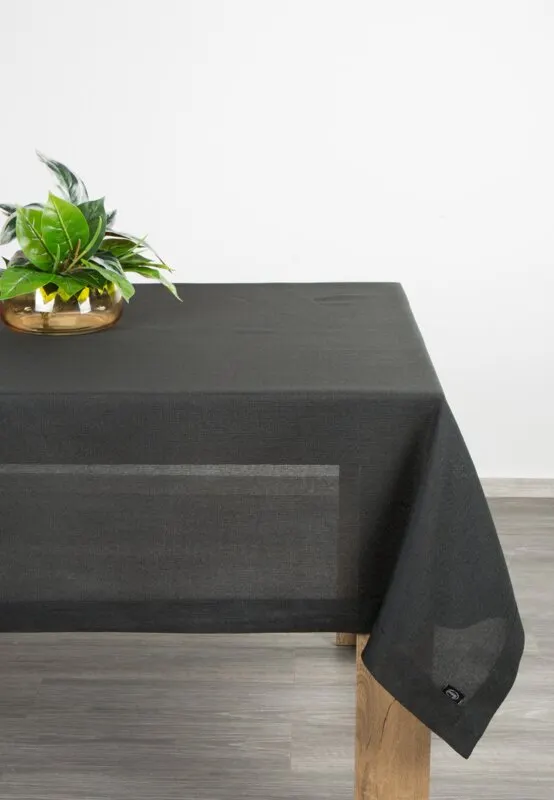 OBRUS STELLA 2 145 X 350 CM CZARNY OBRUS STELLA 2 145 X 350 CM CZARNY