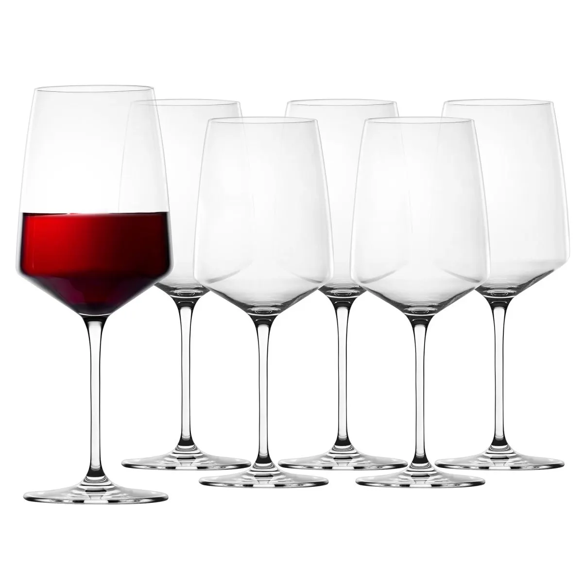 kieliszki, szklanki, zestaw kieliszków, crystal, czerwone wino