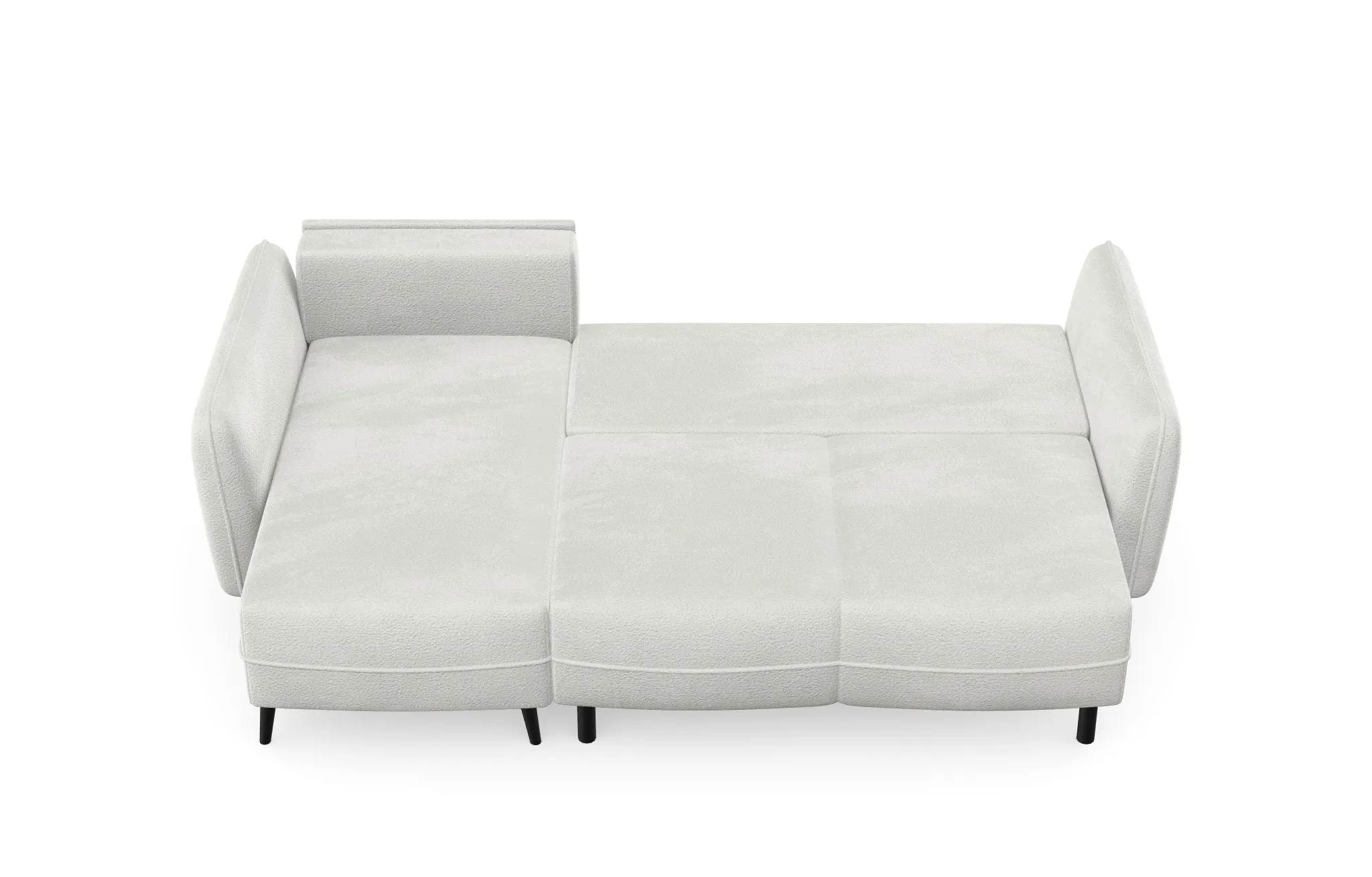 Narożnik z funkcją spania ELEGY lewostronny - tkanina Abramo 08 - kremowy - ELEGY_NAR_ABRIAMO04_L