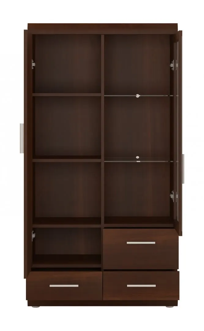 Witryna 2-drzwiowa z 3 szufladami IMPERIAL TYP 31 Orzech - 6001011000103