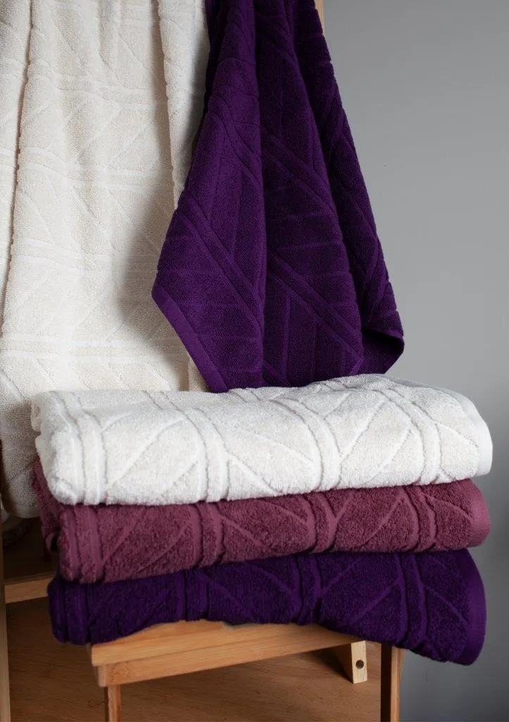 Ręcznik frotte RELIEF 70x140 gramatura 500 różowy - FARO_30238